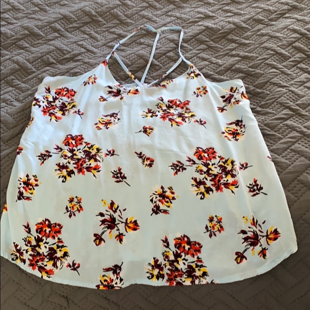 Small floral tank top.